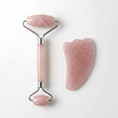 Olunora Rose Quartz Roller & Gua Sha